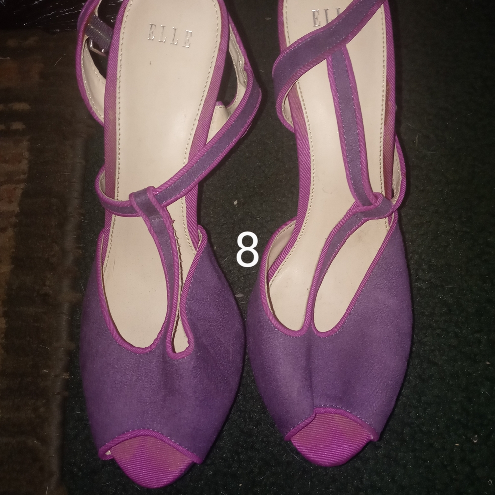 Elle Women's Vibrant Purple Heels